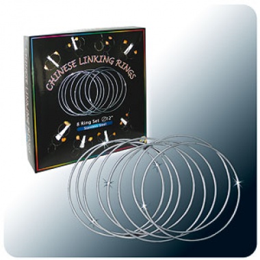 Chińskie obręcze - 30 cm - chromowane