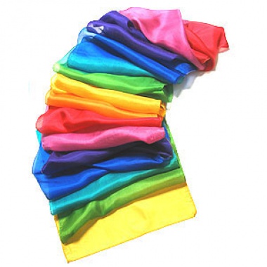 Silk streamer - Multicolor - 30 cm x 10 mt 