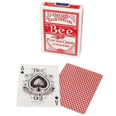 Bee - Poker size - Red back