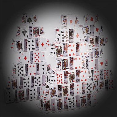 Card Castle from empty Bag