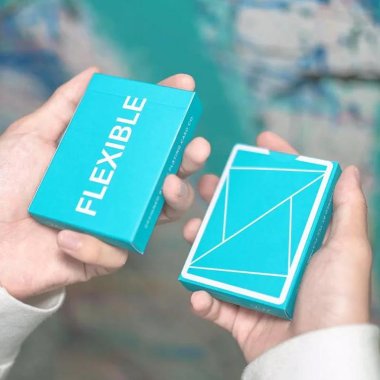 Flexible Blue Gradient Playing Cards by TCC