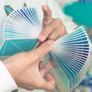 Flexible Blue Gradient Playing Cards by TCC