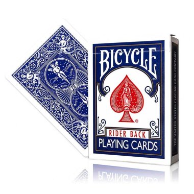  Marked Bicycle Rider Back Playing Cards  2nd ed. - Blue (marked)