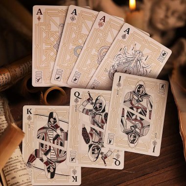 Assassin\'s Creed Legacy Playing Cards - White Hidden Blade Edition