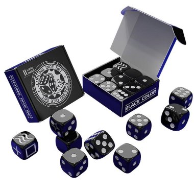 Forcing Dice Set by Iarvel Magic - Forcing plus Normal Dice - Black