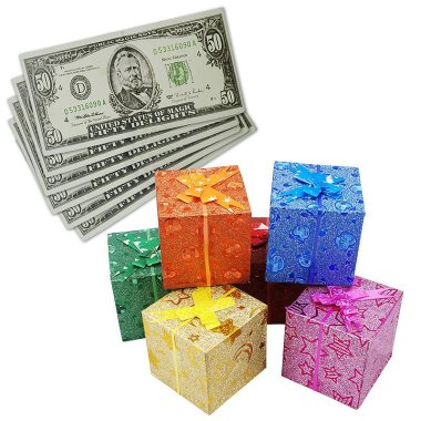 Da Dollari a Scatole Regalo