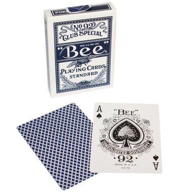 Bee - Poker size - Blue back