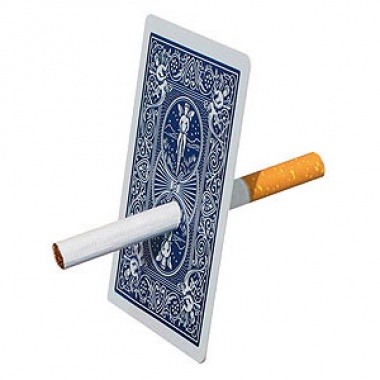 Karty Bicycle - Cigarette through card
