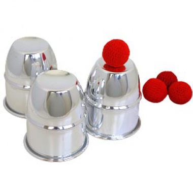 Kubki i Kulki / Cups and Balls - aluminiowe
