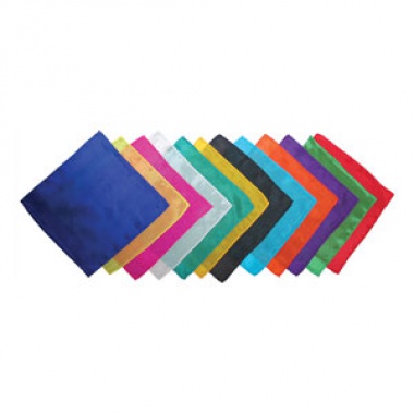 Silk squares - 20 cm (9 inches) - Set of 12 silks - Assorted dozen
